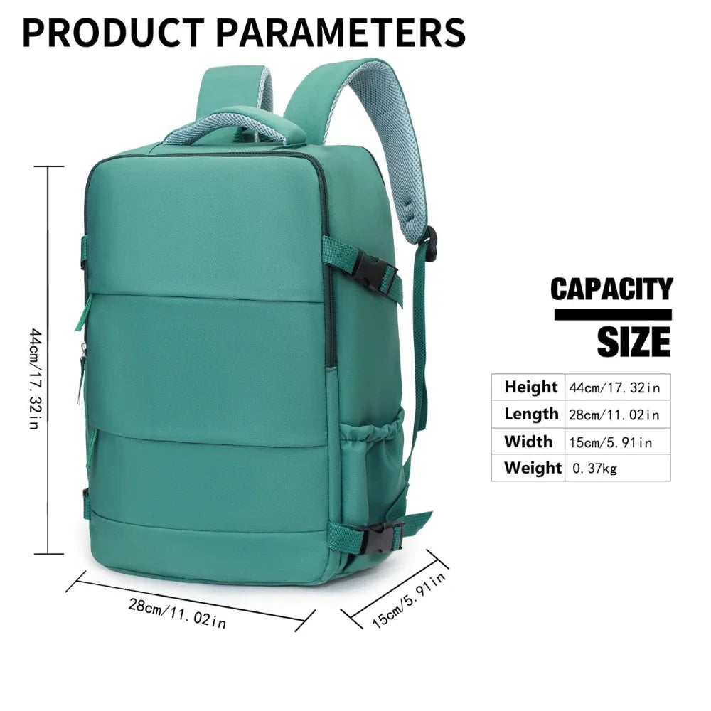 Zaino da viaggio impermeabile-Grande Capacità, Porta Laptop,Unisex